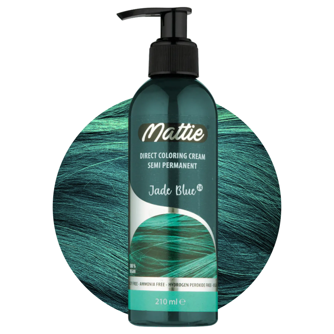 Mattie Jade Blue - Vegan Semi-Permanent Direct Dye Hair Color Cream 210 ml