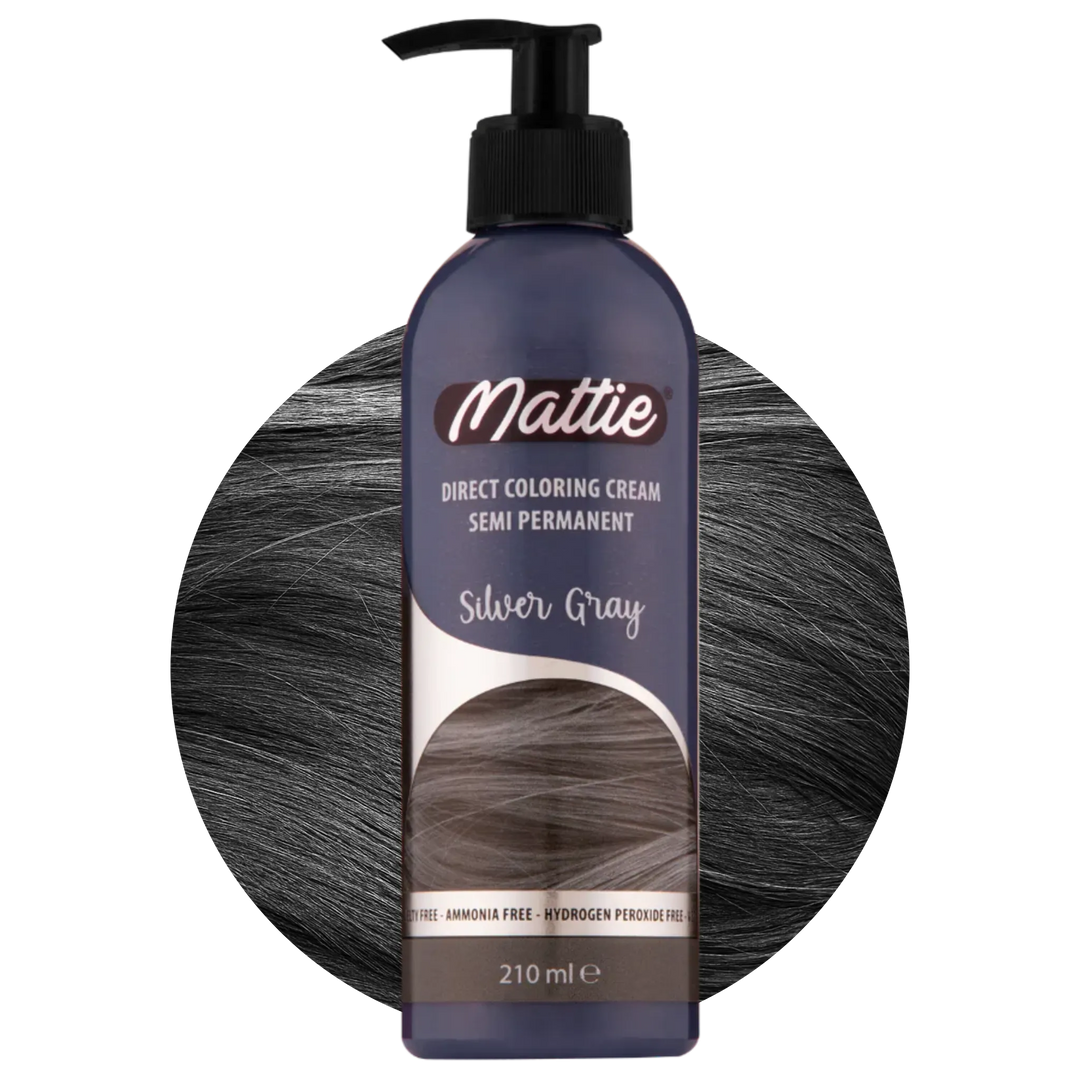 Mattie Silver Gray - Direct Vegan Coloring Cream Semi-Permanent 210ml