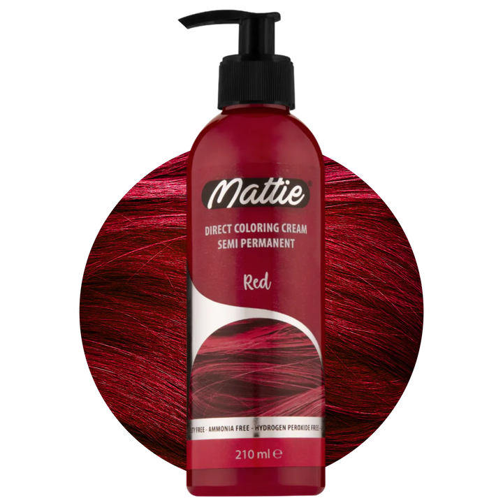 Mattie Red - Direct Vegan Coloring Cream Semi-Permanent 210ml