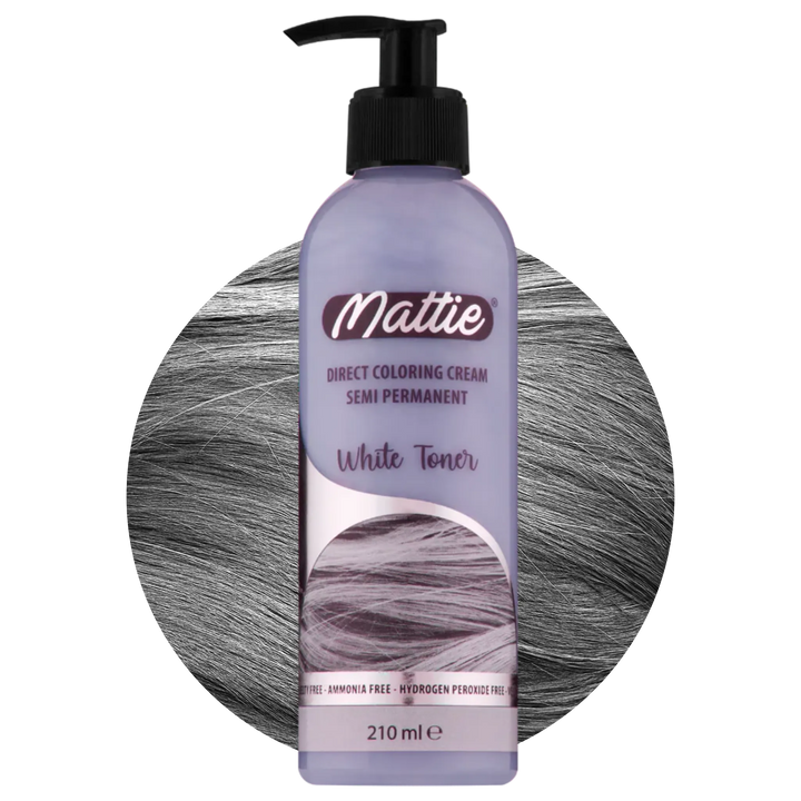 Mattie White Toner - Direct Vegan Coloring Cream Semi-Permanent 210ml