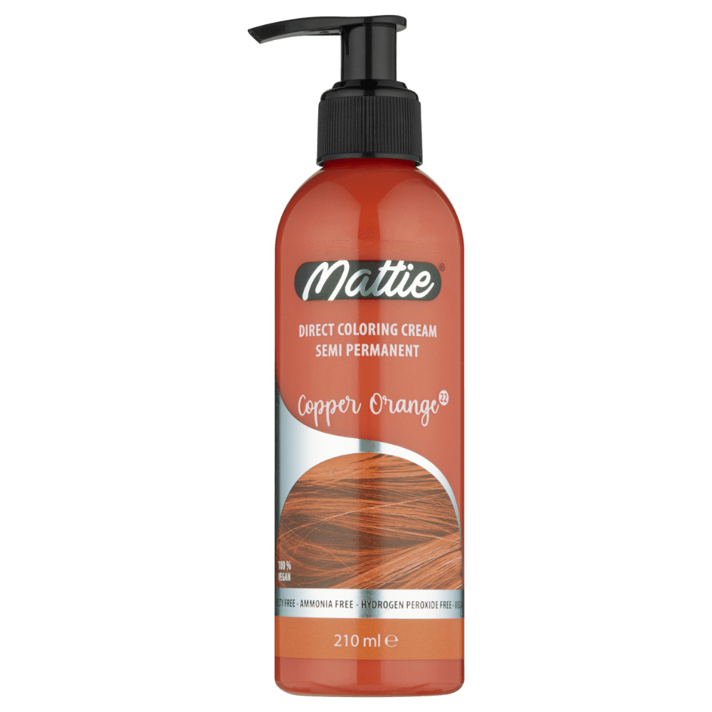 Mattie Copper Orange - Direct Vegan Coloring Cream Semi-Permanent 210ml