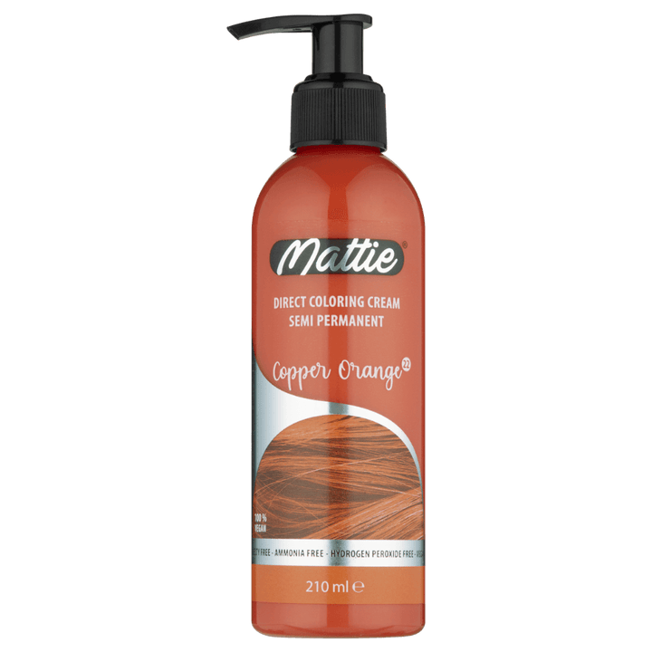 Mattie Copper Orange - Direct Vegan Coloring Cream Semi-Permanent 210ml