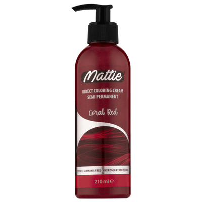 Mattie Coral Red - Direct Vegan Coloring Cream Semi-Permanent 210ml