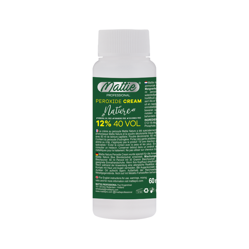 Mattie Professional Nature - 12% (40 VOL) Peroxide Cream Vegan 60ml