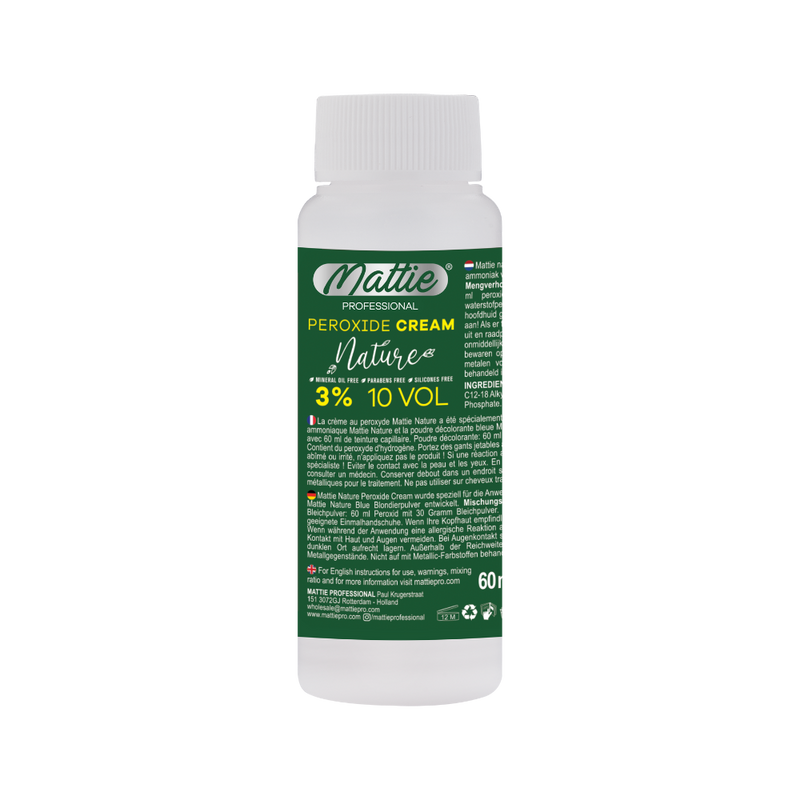 Mattie Professional Nature - 3% (10 VOL) Peroxide Cream Vegan 60ml